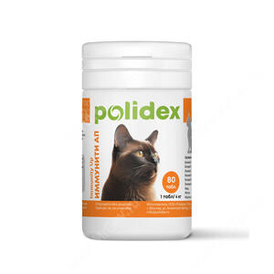 Витамины Polidex Immunity Up (Имунити Ап) для кошек, 80 шт.