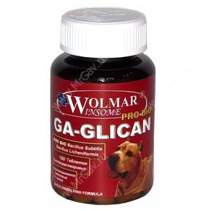 Витамины Wolmar Pro Bio GA-GLICAN синергический хондропротектор для собак, 180 таб