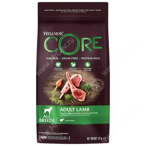 Wellness Core для взрослых собак всех пород из ягненка с яблоком