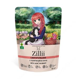 Zilli Cat Sterilised Телятина в соусе, 85 г