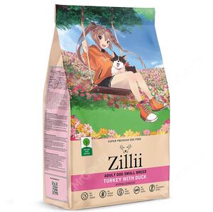 Zillii Dog Adult Small Breed с индейкой и уткой