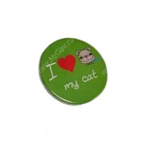 Значок I Love My Cat