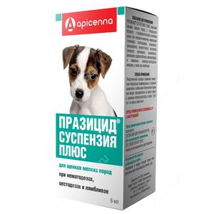 Празицид-суспензия + д/щенков мелких пород фл. 6 мл