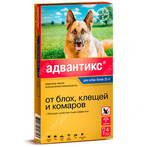 Адвантикс 400 капли (4 пип) п/паразит. 25-40 кг д/собак