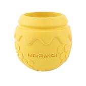 Игрушка Mr.Kranch для собак Горшочек меда 9 см*8 см, желтая, с ароматом сливок
