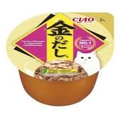Консервы INABA Kinnodashi cup для кошек тунец магуро с гребешком, 70 г
