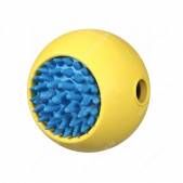 Мячик с ежиком JW Grass Ball из каучука, большой, желтый