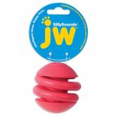 Спиральный мяч JW Silly Sounds  из каучука с пищалкой , средний