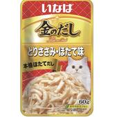 Влажный корм INABA Kinnodashi для кошек курица с морским гребешком, 60 г