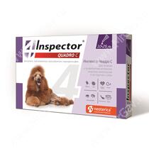 Капли Инспектор Quadro C инсектоакарицидные д/ собак 10-25 кг