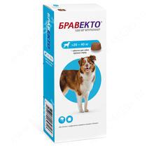 Бравекто табл. 1000 мг от блох и клещей для собак 20-40 кг