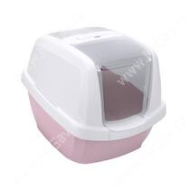 Био-туалет для кошек IMAC Maddy, 62 см*49,5 см*47,5 см, бело-розовый