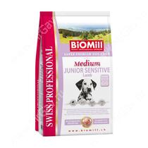 BiOMill Medium Junior Sensitive Lamb&Rice (Ягненок с рисом)