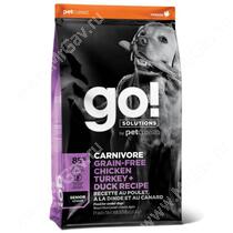 GO! Carnivore Grain Free Dog Senior Chicken, Turkey, Duck, Salmon Recipe