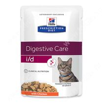 Hill's Prescription Diet i/d Digestive Care влажный корм для кошек с курицей, 85 г