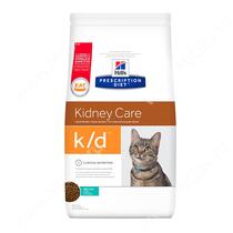 Hill's Prescription Diet k/d Kidney Care сухой корм для кошек с тунцом, 1,5 кг