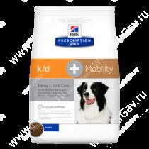 Hill's Prescription Diet k/d + Mobility Kidney + Joint Care сухой корм для собак