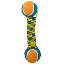 Игрушка для собак Petpark Плетенка с двумя мячами