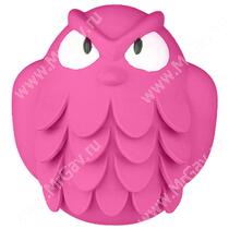 Игрушка Mr.Kranch Сова, с ароматом бекона, розовая, 13 см