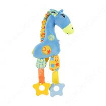Игрушка плюшевая для собак Zolux жираф, 30 см, голубая