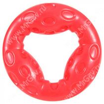 Игрушка резиновая для собак Zolux Бабл кольцо, 14 см, красное