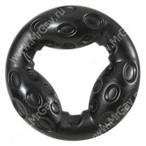 Игрушка резиновая для собак Zolux Бабл кольцо, 18 см, черная