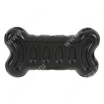 Игрушка резиновая для собак Zolux Бабл кость, 19 см, черная
