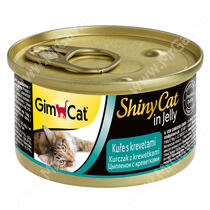Консервы для кошек GimCat ShinyCat из цыпленка с креветками