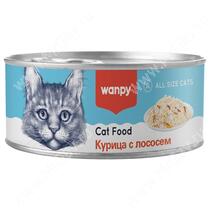 Консервы для кошек Wanpy Cat Курица с лососем, 95 г