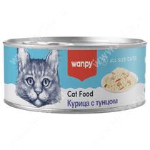 Консервы для кошек Wanpy Cat Курица с тунцом, 95 г