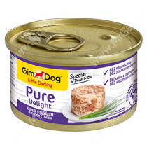 Консервы для собак GimDog Pure Delight из цыпленка с тунцом