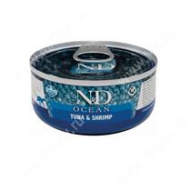 Консервы Farmina N&D Ocean Tuna&Shrimp Adult Cat, 70 г