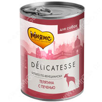 Консервы Мнямс Деликатес для собак Фегато по-Венициански (телячья печень с пряностями), 400 г