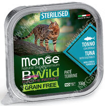 Консервы Monge Cat Bwild Grain Free для взрослых стерилизованных кошек (Тунец)