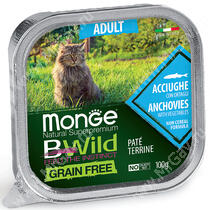 Консервы Monge Cat Bwild Grain Free для взрослых кошек (Анчоусы)