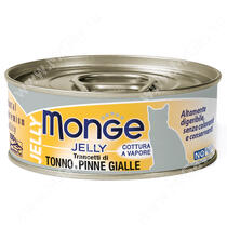 Консервы Monge jelly Adult cat с желтоперым тунцом, 80 г