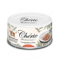 Консервы Pettric Cherie Hairball рубленная тунец с креветкой в подливе, 80 г