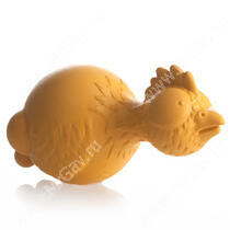 Курица с пищалкой JW Ruffians Chicken из каучука, желтая