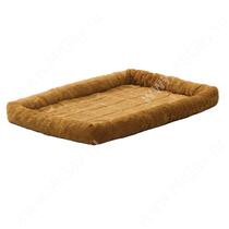 Лежанка Midwest Pet Bed меховая, 56 см*33 см, коричневая