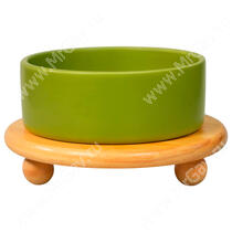 Миска Mr.Kranch керамическая Bamboo, 850 мл, зеленая