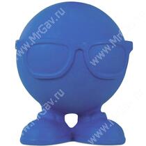 Мяч на ножках в очках JW Hipster Cuz из каучука, средний, синий