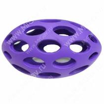 Мячик для регби сетчатый JW Sphericon Dog Toys из каучука, маленький, фиолетовый