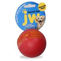 Мячик с пищалкой iSqueak Ball из каучука, большой, красный