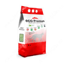 Наполнитель древесный Eco-Premium Green tea комкующийся, 1,9 кг