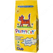 Наполнитель комкующийся PrettyCat Супер белый, 10 кг