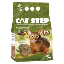 Наполнитель комкующийся растительный Cat Step Olive Original, 5 л