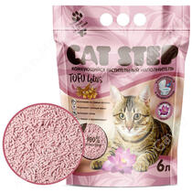 Наполнитель растительный комкующийся Cat Step Tofu Lotus, 6 л