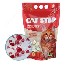 Наполнитель силикагелевый Cat Step Клубника, 3,8 л