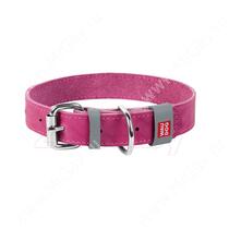 Ошейник кожаный Collar WAUDOG Classic, 25 см*1,2 см, розовый