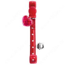 Ошейник нейлоновый Hunter Smart Glossy Dots, красный в горошек